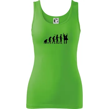 Dámské tričko Evoluce tanec - pár - Dámské tílko - 2XL ( Apple Green )