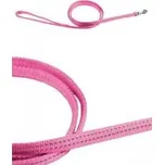 Papillon vodítko reflexní střední 1,2 m - růžové