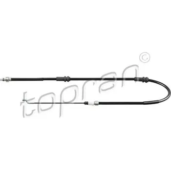 Lanko parkovací brzdy Tažné lanko, parkovací brzda TOPRAN 117 604