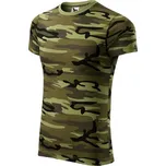 MALFINI CAMOUFLAGE 144 triko unisex Barva: camouflage green, Velikost: M