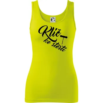 Klíč ke štěstí vývrtka jednoduchá - Dámské tílko - XL ( Limetková )