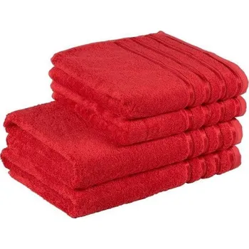 Ručník Škodák Bambusové ručníky 30x50, 50x100 cm - červené - Bambusový ručník - červený 30x50 cm