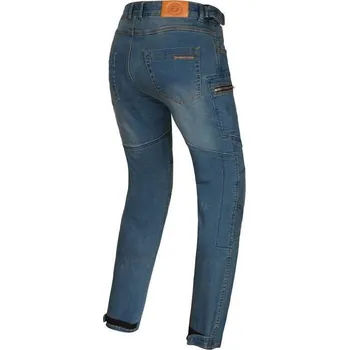 Moto kalhoty Rebelhorn URBAN III CLASSIC modré jeans kevlarové kalhoty na motorku 4232