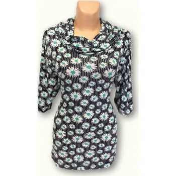 Dámská tunika dámské halenky, Barva Modrá, Velikost XL 44, Materiál 95% Viskoza 4% Lycra 1% Lurex