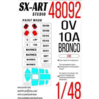 Plastikový model 1/48 Paint mask OV-10A Bronco (ICM)
