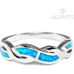 Stříbrný opálový prsten