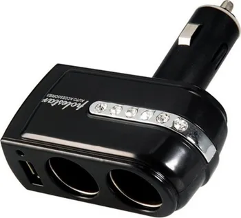 AutoMax Rozdvojka do autozapalovače + USB 12 V/24 V
