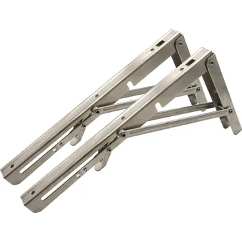 police SEFIS nerezový držák police - sklopný 20cm 2ks