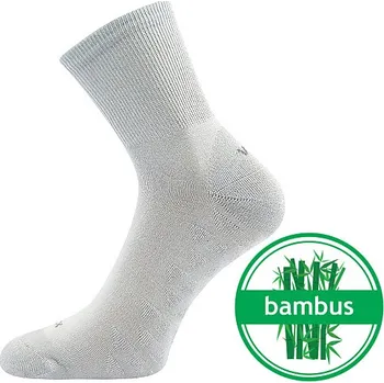 Pánské ponožky VOXX Ponožky sportovní bambusové BENGAM s masážním chodidlem SVĚTLE ŠEDÉ 35-38 119070
