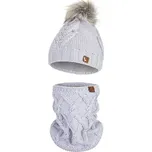 Little Angel Set pletená čepice s BAMBULÍ a nákrčník Outlast ® - různé barvy Velikost: 5 | 49-53 cm