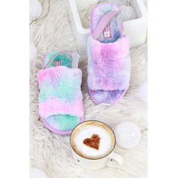 Dívčí bačkory JOMIX Dámské pantofle teplé DD1051P Velikost: 36