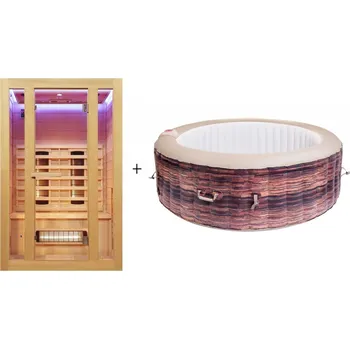 Infrasauna Benton 2 + Vířivka Sorrento 150