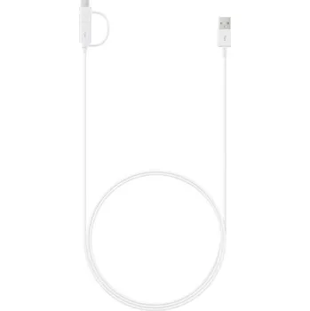 Náhradní díl pro mobilní telefon EP-DG930DWE Samsung Combo Type C/microUSB Datový Kabel White (Bulk)