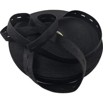 Textilní guma Guma dírkovaná šíře 20 mm černá balení 25 m