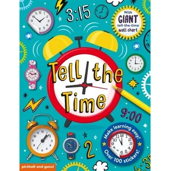 První čtění Tell The Time Sticker Book - Picthall Chez