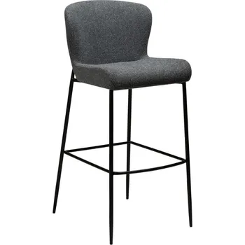 Barová židle Dan-Form Šedá látková barová židle DAN-FORM Glam 78 cm