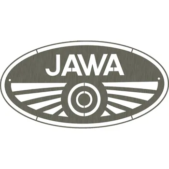 Obraz Obraz na zeď - cedule Jawa Velikost: 35 cm x 18 cm x 1,5 mm