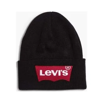 Čepice Levi´s® ZIMNÍ ČEPICE OVERSIZE BATWING -ČERNÁ