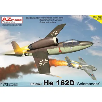 Plastikový model 1:72 Heinkel He 162 D Salamander