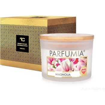 Svíčka INTENSE 2 KNOTY sójová vonná EKO svíce PARFUMIA® MAGNOLIA, 400 ml