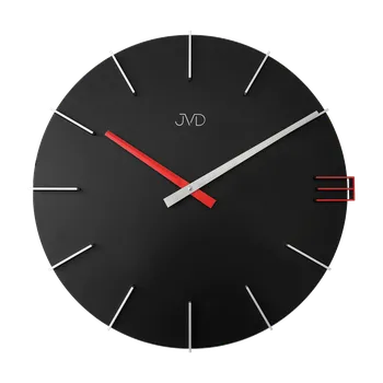 Hodiny JVD Designové moderní černé hodiny JVD HC44.2 ( )