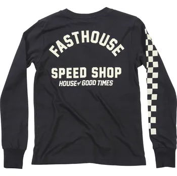 cyklistický dres Fasthouse Youth Haven LS Tee Black Velikost: YM