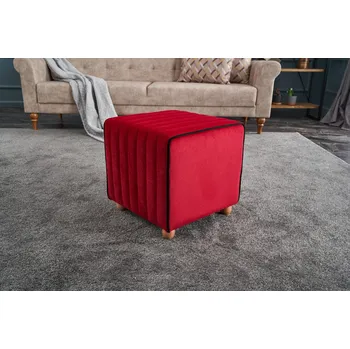 Taburet Puf Mona Puf - Red