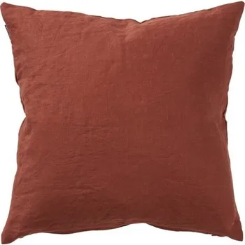 Dekorativní polštářek Lněný povlak na polštář Linn rust red 50x50, Klippan Švédsko Cihlová