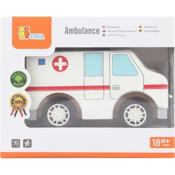 Dřevěná hračka Viga Dřevěná sanitka