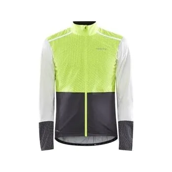 Cyklistická bunda Cyklobunda CRAFT ADV Hydro Lumen žlutá XL