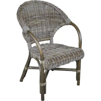 Křeslo Ratanové křeslo PETRA KUBU grey