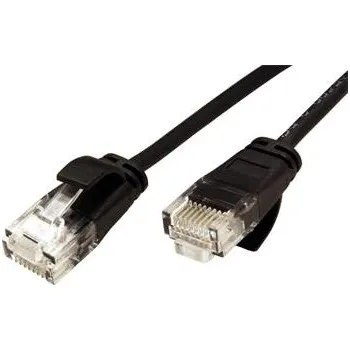 Síťový kabel Roline UTP slim patchkabel kat. 6a, LSOH, 2m, černý - 21.15.3955
