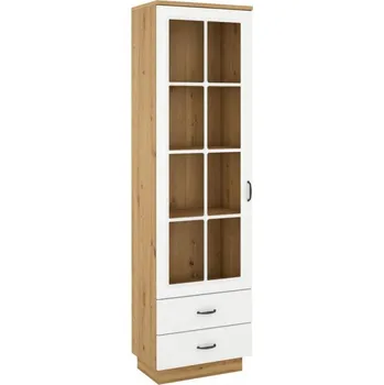 Obývací stěna Casarredo Vitrína 1D2S FEDERICO dub artisan/bílá