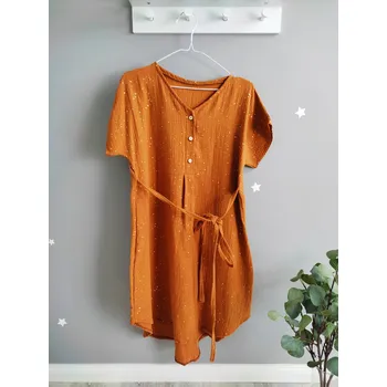 Těhotenské šaty MIMOUŠEK Mušelínové těhotenské a kojicí šaty Summer