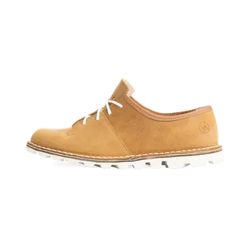 Pánské polobotky Vasky Pioneer Caramel - Pánské nízké kožené boty světle hnědé - jarní / podzimní boty | Flexiko | česká výroba ze Zlína 47 EU