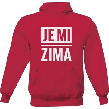 Pánská mikina Pánská mikina s kapucí s potiskem Pánská mikina - Je mi zima pánské