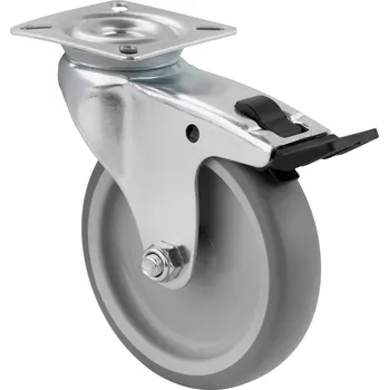 Pojezdové kolečko Walteco Přístrojové kolečko, otočné s brzdou, průměr 100 mm