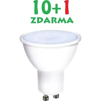Žárovka GU10 7W, Solight LED, 3000K, 500lm, AKCE 10+1