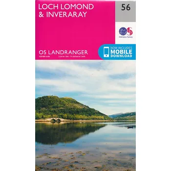 Ordnance Survay vydavatelství mapa Loch Lomond and The Trossachs NP, Inveraray 1:50 t.