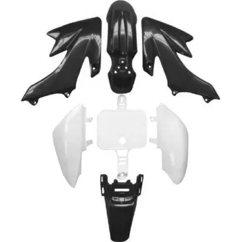 malá motorka Kompletní plasty na pitbike černo- bílé kapotáž pitbike komplet