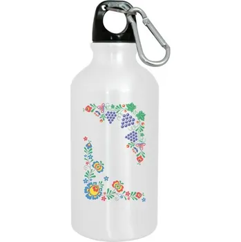 Láhev Sportovní kovová láhev s potiskem folklór - láhev