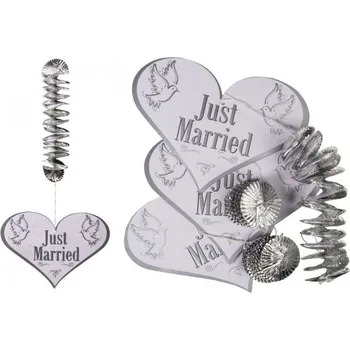 Party dekorace Papírová dekorace Just Married