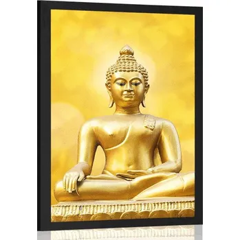 Plakát Dovido Plakát zlatá socha Buddhy