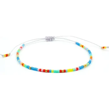 Náramek Moni náramek korálky Miyuki Gold 26