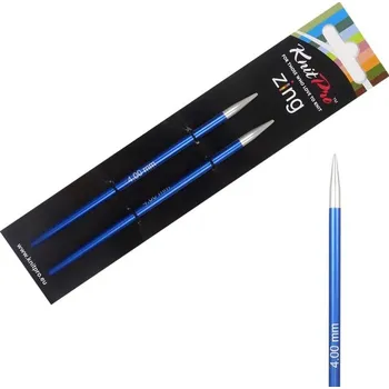 Jehlice KnitPro Zing vyměnné kruhové jehlice 9,5Cm 4 mm (Special IC Interchangeable Needles 4 mm)