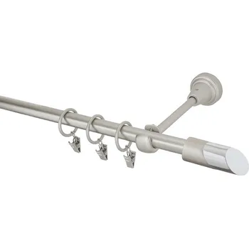 Garnýž kovová 130 cm jednořadá 16 Piza II chrom mat