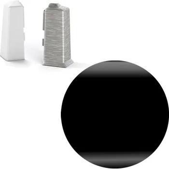 soklová lišta AP31/1 vnější růžek k soklové liště NG80, PVC černá, 80 mm, 1 ks