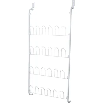 Botník Závěsný botník na 12 párů bot 145 x 60 x 17 cm bílý