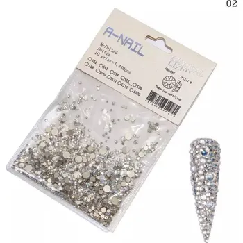 Kamínky na nehty Mix 8 velikostí C.02 1440 ks