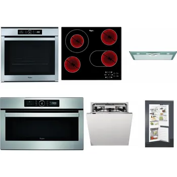 Set domácích spotřebičů WHIRLPOOL ABSOLUTE AKZM 8480 IX + WHIRLPOOL AKT 8190/BA + WHIRLPOOL AKR 650/1 IX + WHIRLPOOL ABSOLUTE AMW 730 IX + WHIRLPOOL WIO 3T133 PLE + WHIRLPOOL ART 65031
